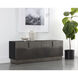 Caddo 71.5 X 18.5 inch Black / Antique Nickel Sideboard